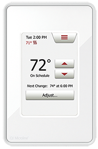Programmable Touch floor heating system thermostat.